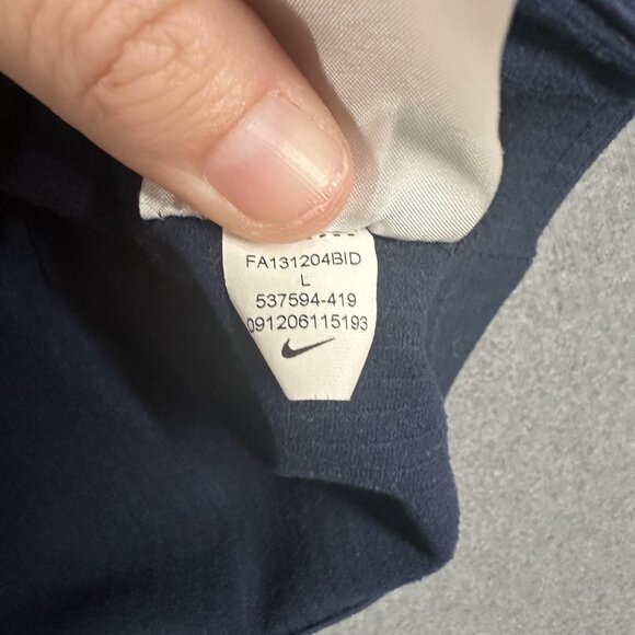 New England Patriots Jacket Mens Large Blue NFL Football Nike Dri Fit On Field - Picture 8 of 14